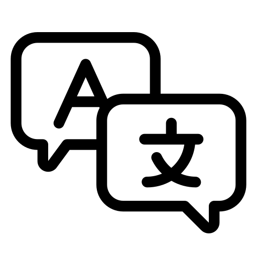 Icône de langues